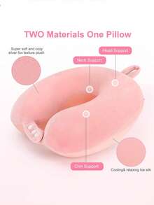 可调节柔软旅行颈枕，男女通用，头部支撑枕，飞机枕，适用于飞机、汽车和家用躺椅，旅行配件，助眠，度假，露营，办公用品，露营装备