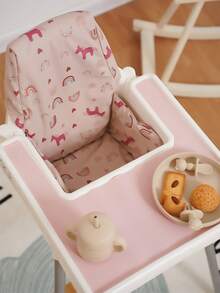 1 pieza Funda para silla alta de bebé, suave y cómoda, se ajusta a la silla alta Antilop, con estampado de dinosaurio y unicornio de dibujos animados - Multicolor - Ver 7