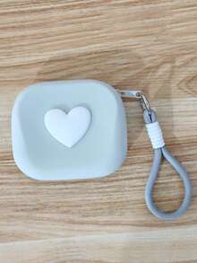 New Heart-Shaped Small Square Pouch, Coin Purse, Lipstick Case, Card Holder, Bluetooth Earphone Storage Bag, Handheld Soft Silicone Card Key Coin Purse, Multi-Function Waterproof Silicone Storage Pouch, Holiday Gift - Multicolor - View 19