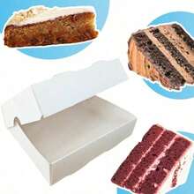 REGEM Caja Rebanada De Pastel Blanca 11.5x14x3.5 cms Paquete Con 52 Cajas - blanco - Ver 5