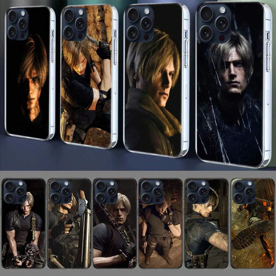 Leon Kennedy  4 Phone Case Compatible With  17 Air 16 Pro 15 Pro Max 14+ Plus 16E 11 13 12 Mini XR X XS 7 8 SE 2020 Protective Case, Protective Case Compatible With  17 Pro Max Case,  17 Pro Case,  17 Case,  16 Pro Max Case - QK590-3 - 查看 1