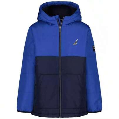 Nautica Boys 8-20 Color Block Long-Sleeve Puffer Jacket |  | Teen Boys Sweatshirts