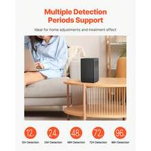 Home Radon Detector, 2Bq To 20kBq/M³, HD Color Screen For Real-Time Display, Short-Term & Long-Term Monitoring, Portable With LCD Screen, Multiple Detection Periods Support, Battery Powered - Desktop Ionization Chamber Color Screen - View 5