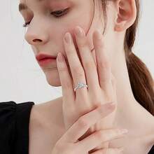 TIGER RIDER Sterling Silver Lotus Ring For Women Cubic  Lotus Flower Rings Yoga Ring Lotus Jewelry Birthday Mothers Day Gifts For Mom Men