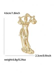 1 pieza Broche de la constelación de Libra de la diosa de la justicia de moda para el uso diario de mujeres - Libra, diosa de la justicia - Ver 11
