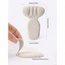 1 Pair/2 Pairs Heel Grips Liner Cushions Inserts For Loose Shoes, Heel Pads Snugs For Shoe Too Big Men Women, Filler Improved Shoe Fit And Comfort, Prevent Heel  And Blister  Plain    Basics  Cute    Plain / Plain Toe