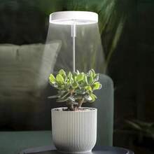 Luz de crecimiento de ángel de 9 cm, luz de cultivo LED de espectro completo para plantas de interior en maceta, altura ajustable, temporizador automático 3/9/12H, pequeño diámetro, adecuado para plantas pequeñas