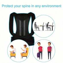 1pc ComfortFit Posture Corrector For Men & Women - Adjustable, Breathable Orthopedic Brace - Seamless Upper Back, Spine, Neck & Shoulder Support - Ideal For Daily Wear, Clavicle Stabilization - Promotes Healthy Posture, Prevents Slouching - Multicolor - View 10