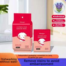 100/80/60/40/20 Pieces Of Detergent Cleaning Cloth, Portable Quick-Drying Independent Packaging Without Residue, Essential For Travel, Home And Daily Necessities - Multicolor - View 1