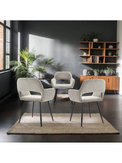 Dining Chairs, Vanity Chair, Thickened Cushions, Padded Seats, Bureau Lounge Elegante Chairs Can Be Combined Any Table, Must Have In The Restaurant view 4