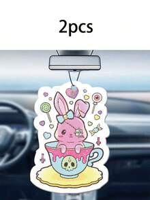 Niedliche Kaninchen duftende Tabletten, Autoduftspender, Auto-Aromatherapie, langanhaltender Duft, Auto-Anhänger und Luftauslass-Clip Diffusor, geeignet für Autos, Schränke, Badezimmer, Wohnzimmer und Schlafzimmer, sind luxuriöse Hotelaromen Geschenke, Autoaccessoires, Muss-haben Artikel für neue Autos, Geschenke für Freunde, Auto-Atmosphäre Aromatherapie, Auto-Innenraum Anhänger Dekoration und unverzichtbare Autoutensilien
