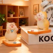 Soporte de teléfono con mascota de dibujos animados lindo, con soporte estable, ajuste de múltiples ángulos, decoración de escritorio, pequeños artículos para regalo y uso personal