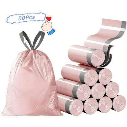 50PCS Trash Bags Garbage Storage Furniture Garbage Storage Bags Multi-Purpose Trash Bags, Heat-Resistant Kitchen Garbage Bags For Storage And Travel, 50packs