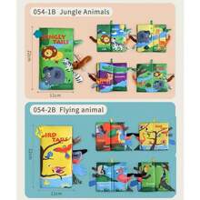 Cloth Books For Babies Soft Texture Colorful Designs - Jungle - View 9