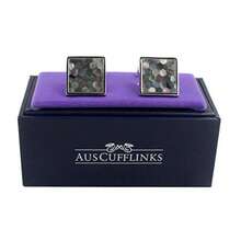 Wedding Cufflinks Signature Malachite Grey Cufflinks Cuff Links Box Included