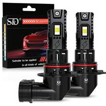 Luces LED S&D H11 30000LM 70W Hb3 9005 Hb4 9006 Bombillas de faro sin error Canbus Luz turbo automática Luces antiniebla Enchufe y juega 6000K 12V - Blanco - Ver 2