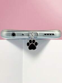3pcs Cat Paw Design Cute Metal Dust Plug Accessories, Phone Charging Port Stopper - Multicolor - View 14
