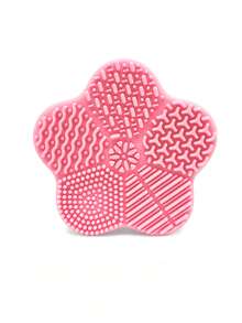Pink Silicone Beauty Brush Brush Box With Sponge Wet And Dry Sponge Cleaner Cosmetic Brush Powder Puff Out Portable Washing Pad, Cosmetic Brush Cleaning Box Sponge Tool Eye Shadow Brush Quick-Drying Cleaning Box Lazy Special Silicone Cleaning Tools - Multicolor - View 8