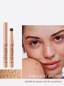 1 Peça Caneta Carimbo de Sardas com Aparência Natural, À Prova d'Água, Secagem Rápida, à Prova de Borrões para Mulheres