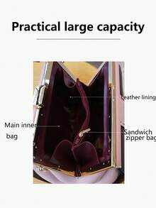 2025新款时尚波士顿立方体包，轻盈奢华优雅拼布编织枕头手提包，高端纯色女包，百搭单肩斜挎包 - 彩色 - 查看 12