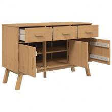 Sideboard OLDEN Braun 114x43x73, 5 cm Massivholz Kiefer