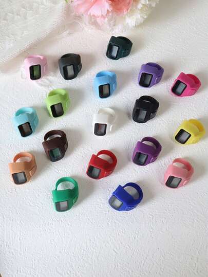 1个/5个/10个装 新款迷你便携式指环计数器，适用于斋月、圣诞节、万圣节、节日、学习、运动和其他计数活动