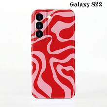 1pc Minimalist Asymmetrical Patchwork Pattern Glossy Hard Shell Phone Case, Suitable For IPhone 11/12/13/14/15/16 Pro Max