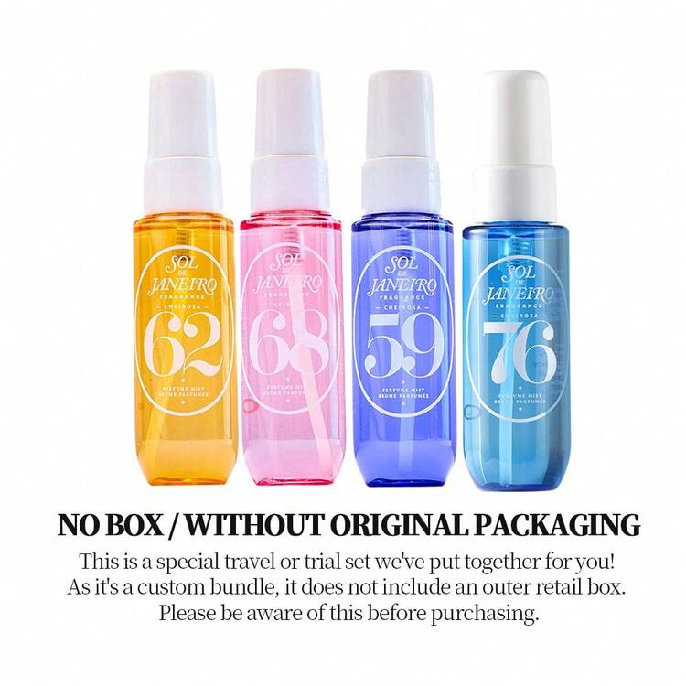 Sol De Janeiro Cheirosa Perfume Mist Set,Perfume Set For Women,Cheirosa 59,  62,  68, 76,(30ml/ 1 Fl.Oz) Each SET,Mini Travel Size,[ Perfect For Use On The Road] - [59+62+68+76]4件組(30ml*4) - 查看 2