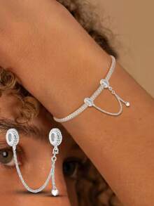 1 件优雅蝴蝶安全链吊坠，适合女士手链、手镯、DIY 珠宝制作约会礼物精美女士珠宝 - 安全鏈 - 查看 9