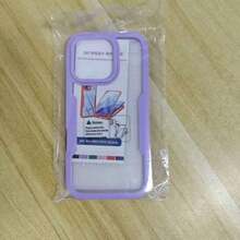 Hadaasi 1pc Soft TPU Bumper + Hard PC Back 2-In-1 Full Coverage Transparent Phone Case With Front Screen Protector, Compatible With IPhone 17 Pro/17 Pro Max/Air/17/16/16E/16 Pro Max/15/14/13/12/11 Pro Max/Plus/SE2/SE3, Galaxy M36/S25 FE, 12/13C/12C/Note 12 Pro/NOTE14 PRO+/NOTE13 PRO/NOTE13 PRO+, POCO M6 PRO, Reno14 Pro/Reno14 F, Hot 60 Pro/Hot 60 Pro+ - Mauve Purple - View 21