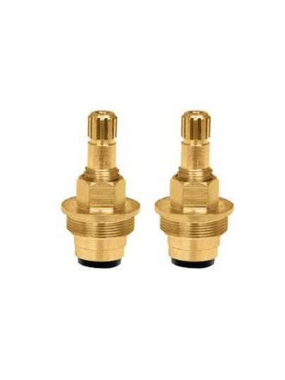 Par de 2 piezas vástagos cartuchos para regadera de vuelta completa Solvex repuestos vástagos cartuchos compatibles regadera Solvex paquete 2 piezas garantia ajuste perfecto mejora funcionamiento reemplazo facil para sistemas de ducha mantenimiento hogar instalacion sencilla