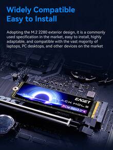 M.2 NVMe SSD 1T/512GB PCIe 3.0 X4 Internal Solid State Drive With 3500MB/S Read Speed 2280 Form Factor For Gaming Laptops, Desktops & Ultrabooks High-Performance SSD For OS Boot, 4K Editing & Heavy Workloads - Recolor - View 6
