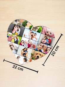 Customized Heart-Shaped Mouse Pad | Heart-Shaped Mouse Pad | Customized Photo Collage Mouse Pad | Customized Mouse Pad | Office Desk Accessories | Heart-Shaped Mouse Pad, Mother's Day Gift, Valentine's Day Gift - Style 3 - View 4