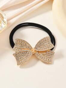1 chiếc băng đô cài tóc kiểu cung đình lấp lánh đính nơ và kim cương dễ thương, quà tặng lễ hội. - Nhiều màu - Xem 8