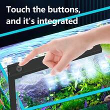 水族箱灯，防水超亮LED水族箱灯，迷你USB水生植物灯，桌面方形/圆形玻璃鱼缸灯，鱼类养殖照明 - 黑色 - 查看 3