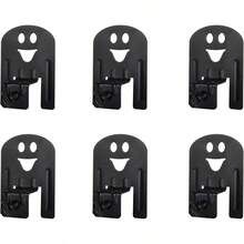 Juntas antideslizantes para colchn, resistentes, duraderas, ajustables, antideslizantes, con diseo de dibujos animados, agarre de almohadilla de metal negro, fcil de instalar, adecuado para la mayora de marcos de cama, 6 piezas - Negro - - Ver 6