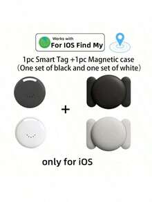 Mini Car Tracker, Car Tracking Device, Mini Hidden Car Tracker, Suitable For GPS, Airtag Apple Version, AirTag Locator, Global GPS Tracker | No Monthly Fee, Magnetic Protective Case For AirTag, Compatible With "Apple Find My" (IOS Only) For Tracking Cars, Keys, Wallets, Luggage, Bicycles Anti-Loss Reminder Tracking Locator - Multicolor - View 4