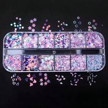 SMI Fine Sequins Resin Accessories Polymer Clay Flakes Filler Epoxy Resin Glitter Powder Nail Filling Material For Jewelry Making DIY - Multicolor - View 31