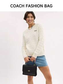 Coach Klare 25 Medium Crossbody Bags For Women Flap Bag Top-Handle Tote Bag With Chain Shoulder Strap - Dark Brown - View 5