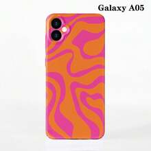 1 件极简主义电影不对称拼布图案硬质手机壳，表面光滑，适用于 11/12/13/14/15/16 Pro Max - 彩色 - 查看 64