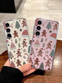 Funda para  con temática navideña adecuada para las series  16E/15/14/13/12/11/PRO/PLUS/PROMAX/MINI, compatible con las series  S/A/M/NOTE,  S/G/EDGE/E, Transsion SPARK/HANTOM/CAMON/INFINIX, las series Honor 400/PLAY/X/Y, las series OPPO Reno/A/F y los modelos de las series  14/Redmi/POCO/NOTE. Transparente, sencilla, elegante y duradera, fabricada con material TPU protector. Diseñada específicamente para Navidad, pero apta para cualquier ocasión festiva, lo que la convierte en una opción ideal para uso personal o como regalo. - transparente - Ver 3