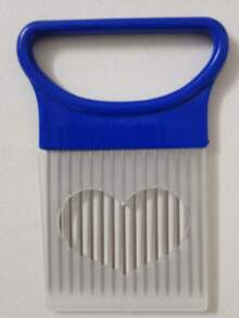 不锈钢多功能厨房工具 - 洋葱切片器和肉类嫩化器，适用于蔬菜和水果，符合人体工程学的手柄 - 彩色 - 查看 13