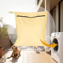 1 قطعة كيس غسيل مضاد للحيوانات الأليفة - حجم كبير | يمنع انسداد آلة الغسيل بشعر الحيوانات الأليفة | كيس غسيل سميك | مواد | مناسب لفرش الحيوانات الأليفة ، الملابس الناعمة | 2 أحجام (70 * 60 سم / 90 * 60 سم) | بيج | أزرق داكن | أخضر | إصدار محسن جديد لعام 2025