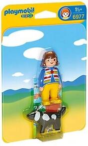 Playmobil 1.2.3. - WOMAN WITH DOG, 6977, OFFICIALLY LICENSED STORE, 24-72 HOUR SHIPPING, ORIGINAL CLICKS, TOYS, CHILDREN, ANIMALS - 黑色 - 查看 1