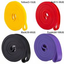 4 件/套阻力带、引体向上辅助带、锻炼带、健身带、腿部阻力带、肌肉训练、塑形、男女通用 - 彩色 - 查看 8