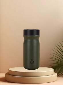 1pc Fashionable Mini 316 Stainless Steel Double Wall Insulated Tumbler, Hiking Leisure Cup, Women's Pocket Cup, Minimalist Style Gift Cup, Flat Bottom Cup