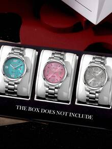 Conjunto de 3 piezas con cinturón de hombre, reloj de cuarzo con esfera cuadrada y sencilla, adecuado para festivales, fiestas, viajes y uso diario, el mejor regalo para hombres