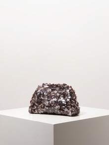 Women's Clutch Bag, Sequin Bag, Party Bag, Bridal Party Bag, Party Accessories, Women's Party Dress, Christmas Bag, Women's Christmas Gift, Elegant Women's Handbag, Wedding Supplies (Random Pattern) - Dark Grey - View 2