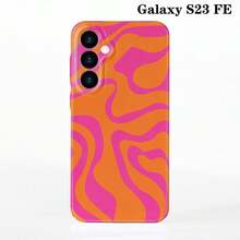 1 件极简主义电影不对称拼布图案硬质手机壳，表面光滑，适用于 11/12/13/14/15/16 Pro Max - 彩色 - 查看 16