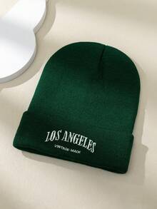 1 pezzo Berretto a maglia stile Y2K unisex Los Angeles, cappello lavorato a maglia versatile per uso esterno per spostamenti casual in inverno - cappello lavorato a maglia - Visualizzare 14